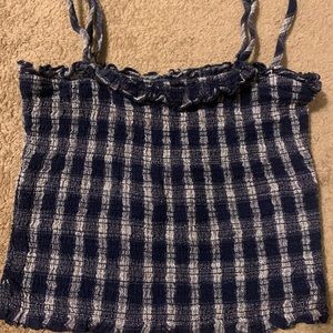 Ny+main ladies size small two color black and white spaghetti straps